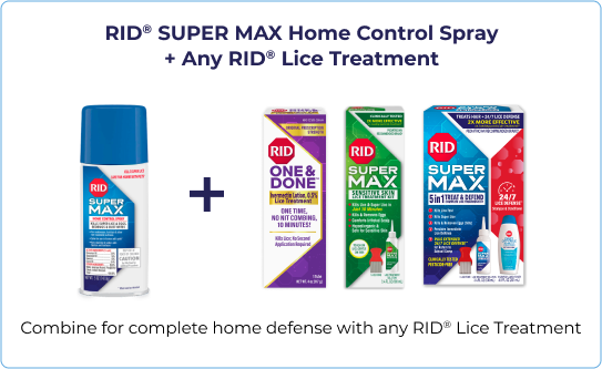 RID Super Max Home Control Spray with any RID lice treatment
