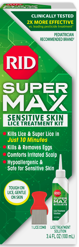 rid lice super max sensitive skin lice treatment kit